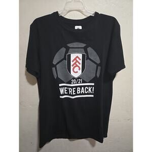 Fulham FC Black 20/21 We're Back! T-shirt Size Large